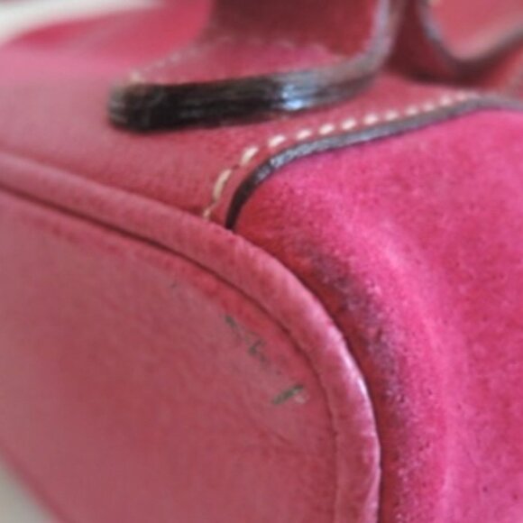 Gucci Suedeleather With Bamboo Top Handle Pink Suede Backpack - Picture 4 of 13